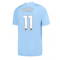 Pánský Fotbalový dres Manchester City Jeremy Doku #11 2023-24 Domácí Krátký Rukáv